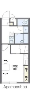 レオパレス新家【205号室】の間取り