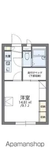 レオパレスフレアⅡ【105号室】の間取り