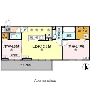 メテオラ【1階】の間取り