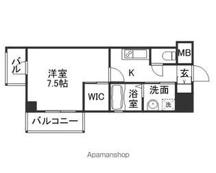 エンクレスト祇園【5階】の間取り