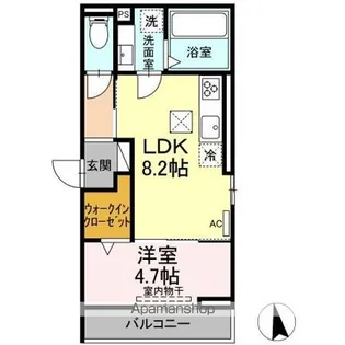 クレール【1階】の間取り