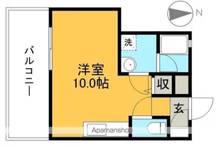 パークサイド宝永【4階】の間取り