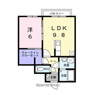 アリエッタ B【1階】の間取り