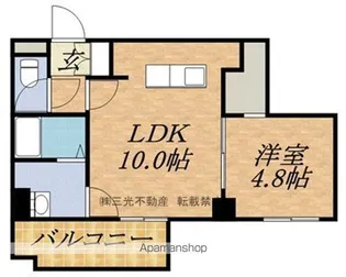 ラヴェーラ大通公園【6階】の間取り