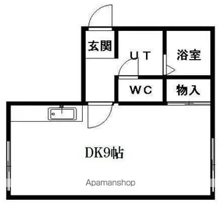 エクセレンス野幌【205号室】の間取り