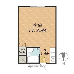 コーポリバーストーン【2階】の間取り