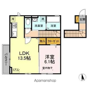 DーROOMゆりのき台【2階】の間取り
