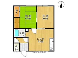 ユタカハイツ【B号室】の間取り