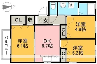 シャーメゾン・セラータ【1階】の間取り