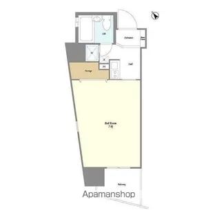 ミリアレジデンス御茶ノ水【2階】の間取り