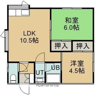 コーポ中村NO.2(コーポナカムラナンバーツー)【201号室】の間取り