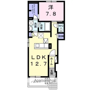 エアリーガーデンA【1階】の間取り