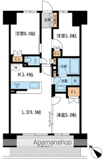 BLESS宮崎台【1階】の間取り