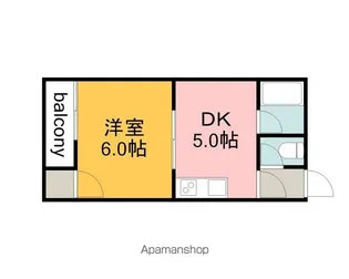 ライブオークサカモト【1階】の間取り