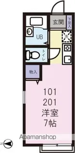 パルメゾンASKA【2階】の間取り