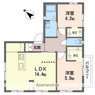 メゾン・アベリエ【2階】の間取り