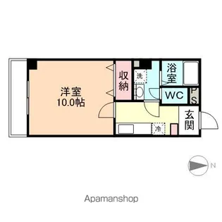エアロハイツ神通【3階】の間取り