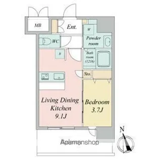 スプランディッド大須門前町【705号室】の間取り