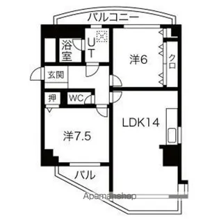NYレジデンスいりなか【501OK号室】の間取り