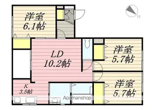 サンドリヨンA【2階】の間取り