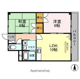 大幸マンション【4階】の間取り