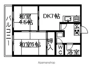 リアライズ木曽川【418号室】の間取り