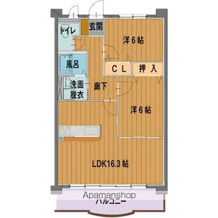 フォレストパーク DIO【1階】の間取り