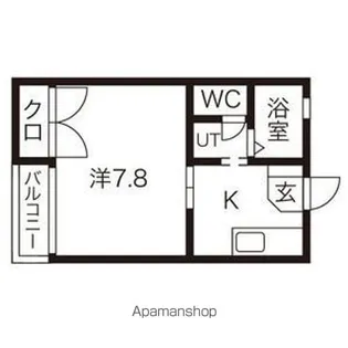 ラフィネ加賀野【1階】の間取り