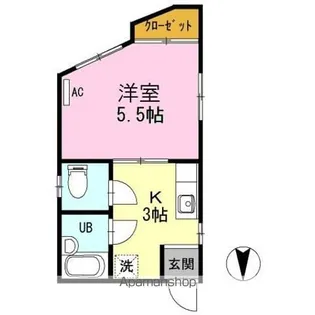 第3コーポ篠崎【2階】の間取り