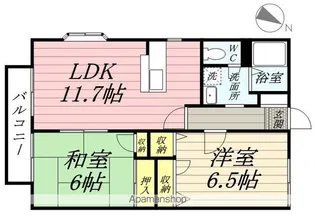 ピュアフィールドA棟【1階】の間取り