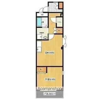 スカイブルーK【3階】の間取り