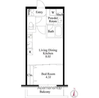 NEOグレイス綾瀬【4階】の間取り
