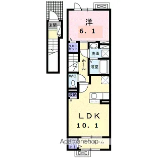 コンフォール アイリス【202号室】の間取り