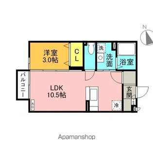 レセンテ【2階】の間取り