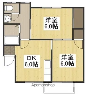 メゾン撫川1号棟【2階】の間取り