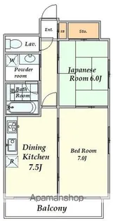 カスタリア新宿7丁目【4階】の間取り