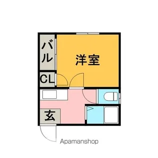 パークコート大博通り【102号室】の間取り