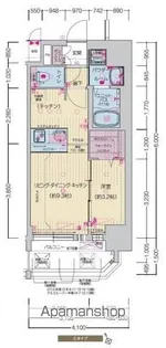 プレサンスNAGOYA覚王山【7階】の間取り