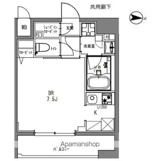 LA DOUCEUR秋葉原【8階】の間取り