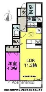 CALMO LUNA【1階】の間取り