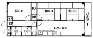 コーポ牧野【5階】の間取り