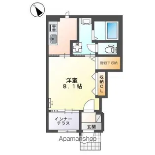 GRATIA Ⅰ(グラーティア ウノ)【1階】の間取り