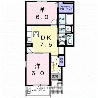 グランデ成長 B【1階】の間取り
