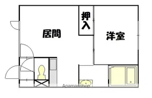 エルピス【1階】の間取り