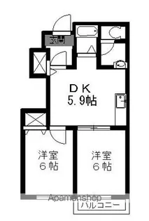 サニーミニヨンハウス【1階】の間取り