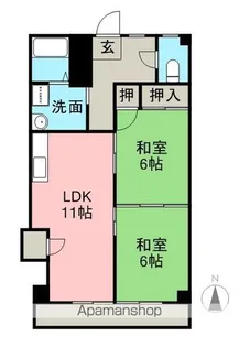 メゾン花園【303号室】の間取り