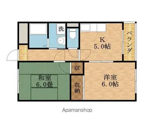 都マンション関目【101号室】の間取り