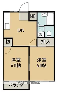 エルディム後藤【206号室】の間取り