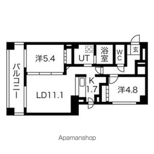 フェバリットラ・サンク【3階】の間取り