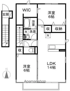 カナル・イースト【2階】の間取り